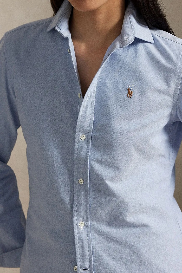 Polo Ralph Lauren koszula bawełniana niebieski 211891377