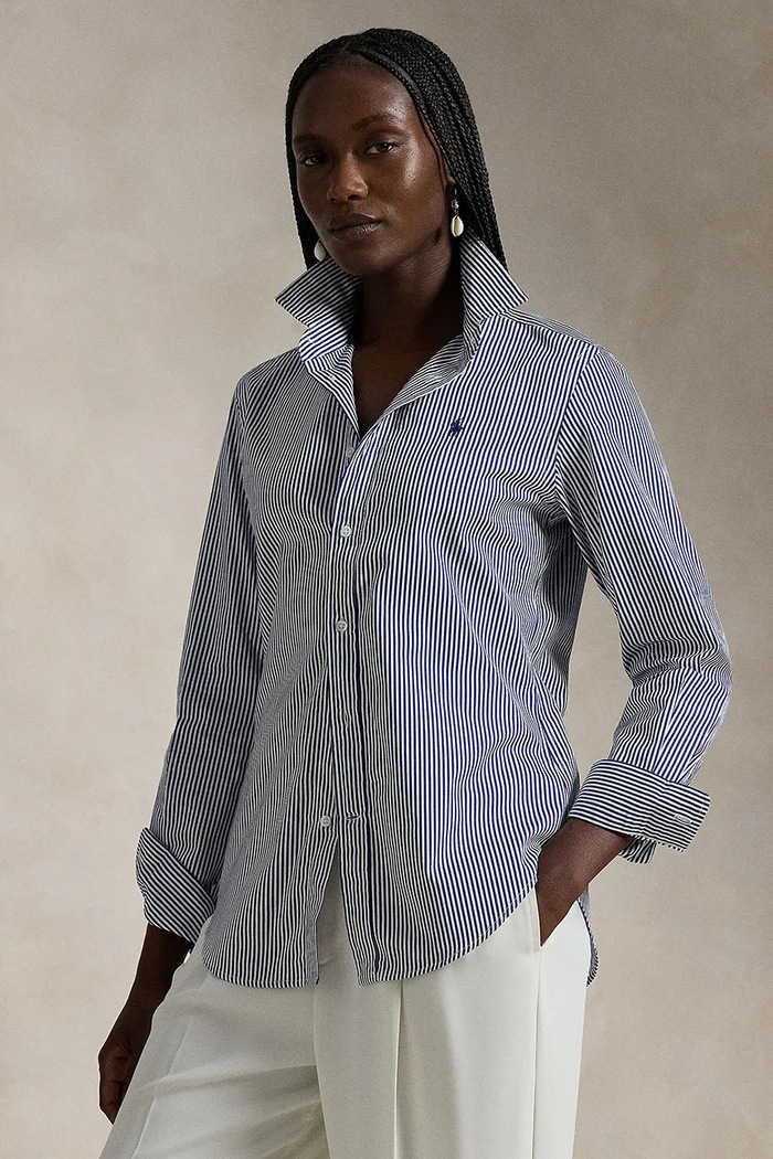 Πουκάμισο Polo Ralph Lauren μακρύ μπλε 211891379