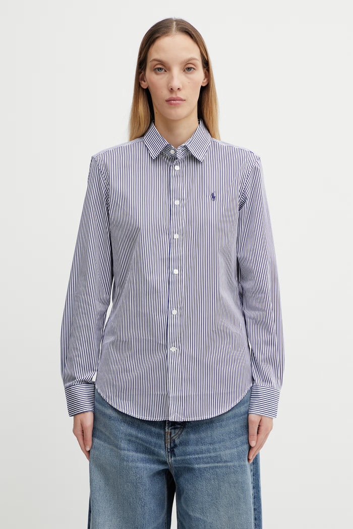 Рубашка Polo Ralph Lauren casual голубой 211891379