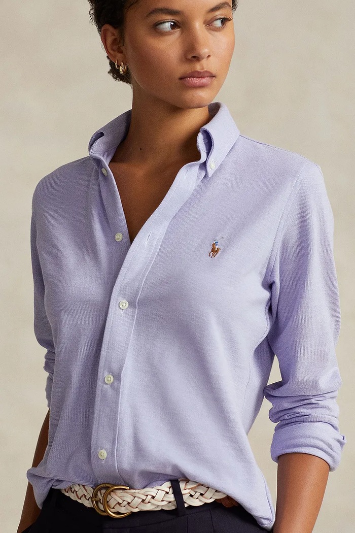 Polo Ralph Lauren koszula bawełniana fioletowy 211664427