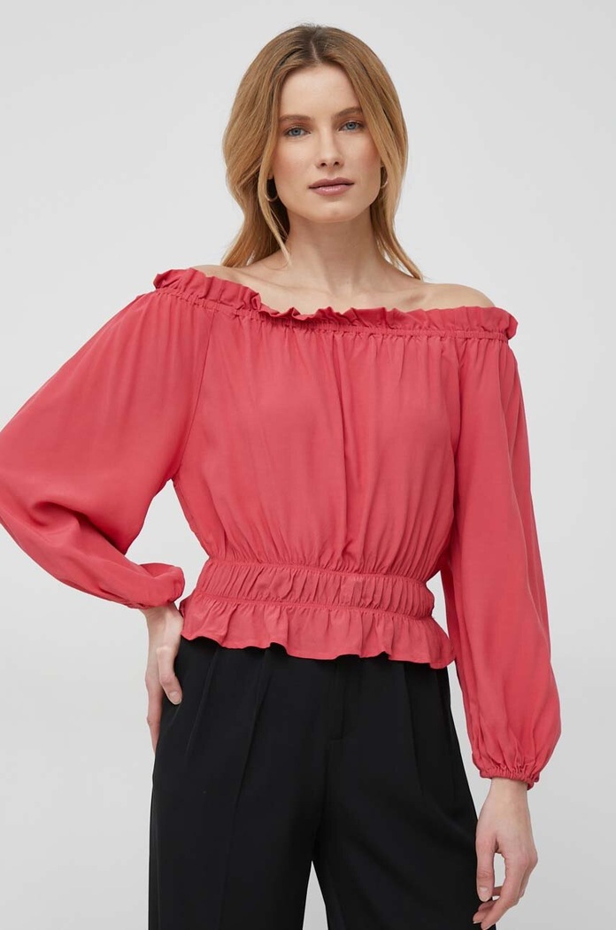 Halenka Pepe Jeans hladký červená PL304445.217