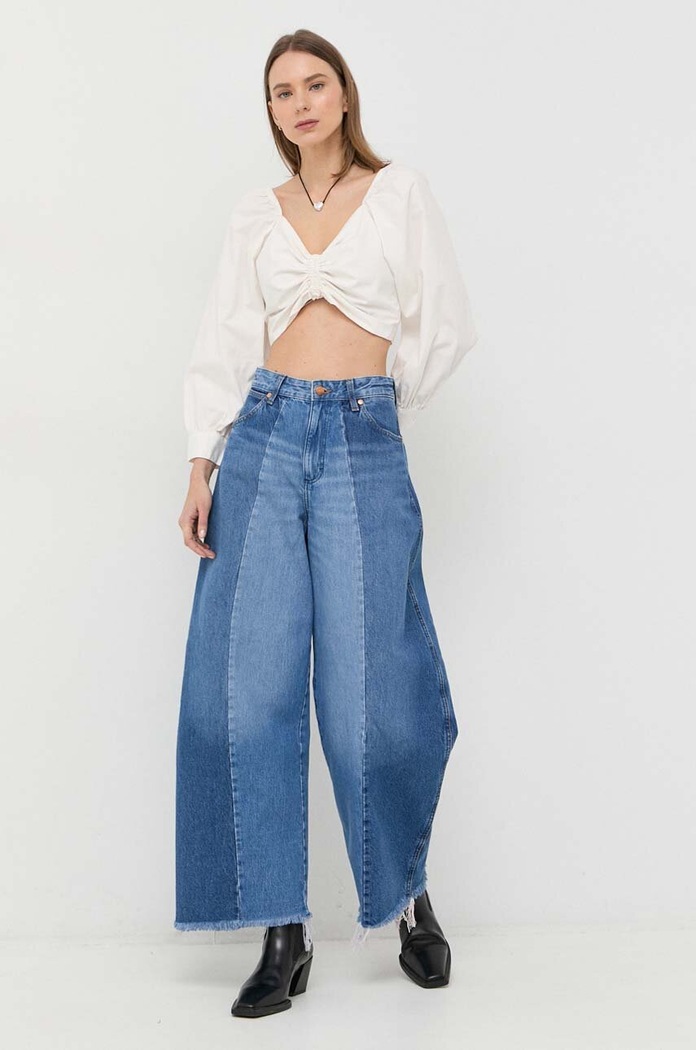 Памучна блуза Levi's A4884.0000 бял SS23