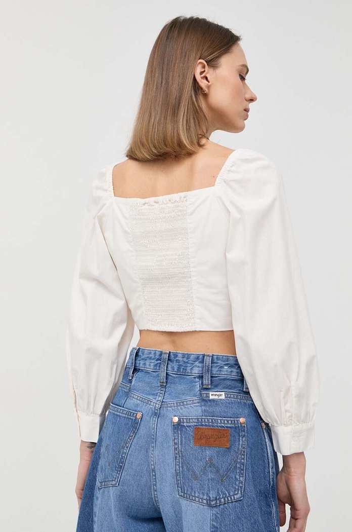 Дрехи Памучна блуза Levi's A4884.0000 бял