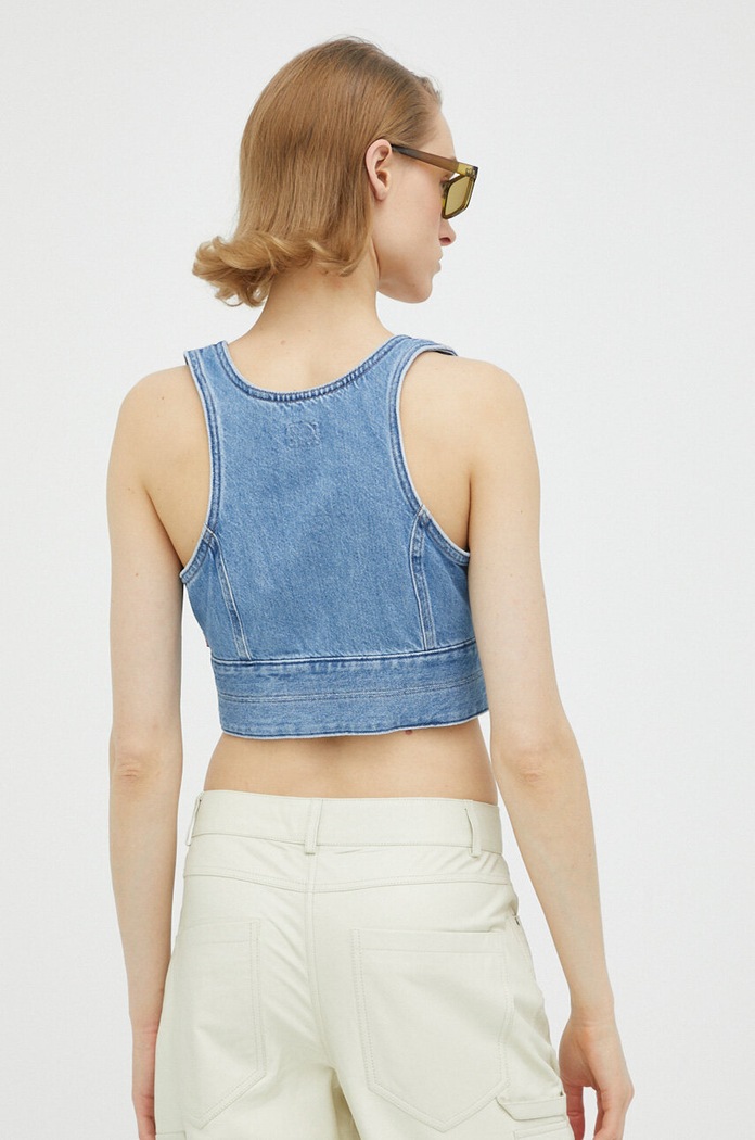 Odjeća Top od trapera Levi's A4881.0000 plava