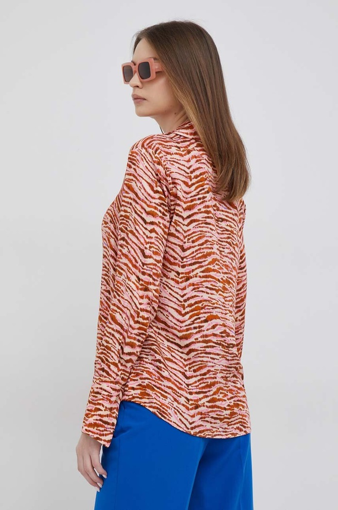 Дрехи Риза Sisley 5KINLQ025.62N розов