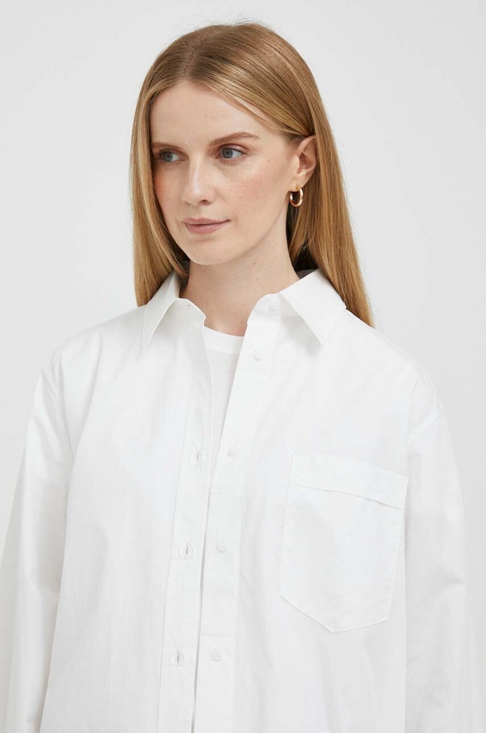 Tommy Hilfiger koszula bawełniana bawełna biały WW0WW39198.PPYX