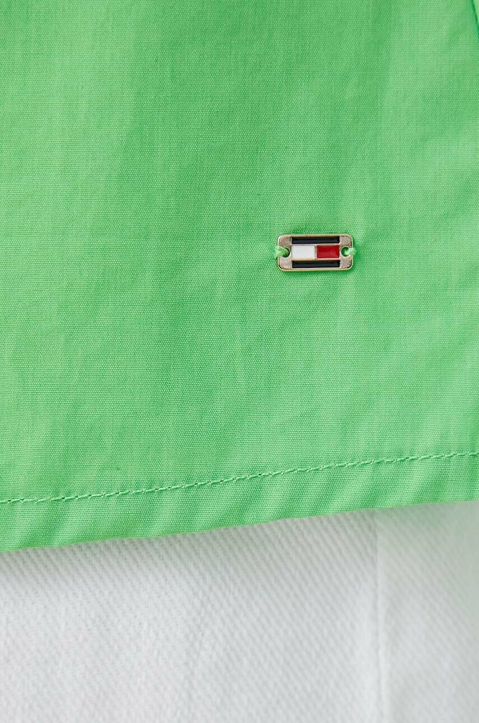 Košile Tommy Hilfiger WW0WW38616.PPYX zelená