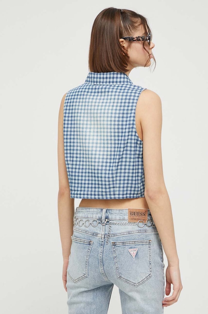 Ruházat Guess Originals ing W3GH00WFFH0 kék