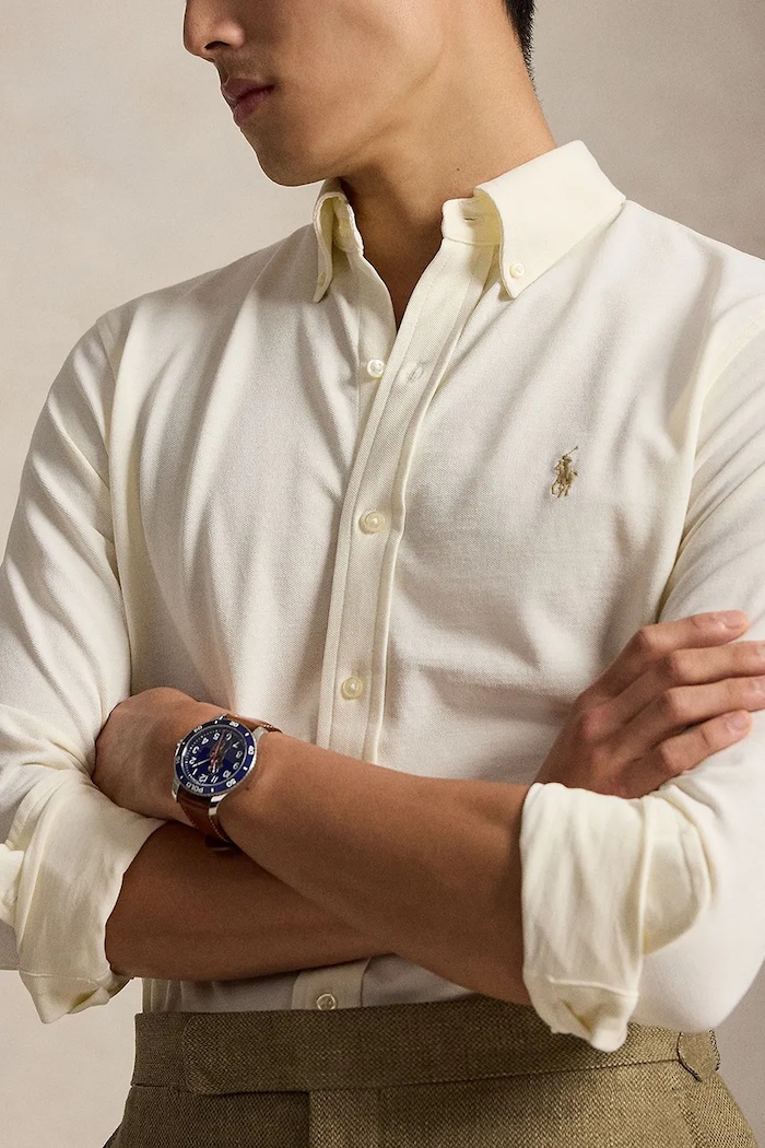 Polo Ralph Lauren košeľa pánska bavlnená béžová 710654408