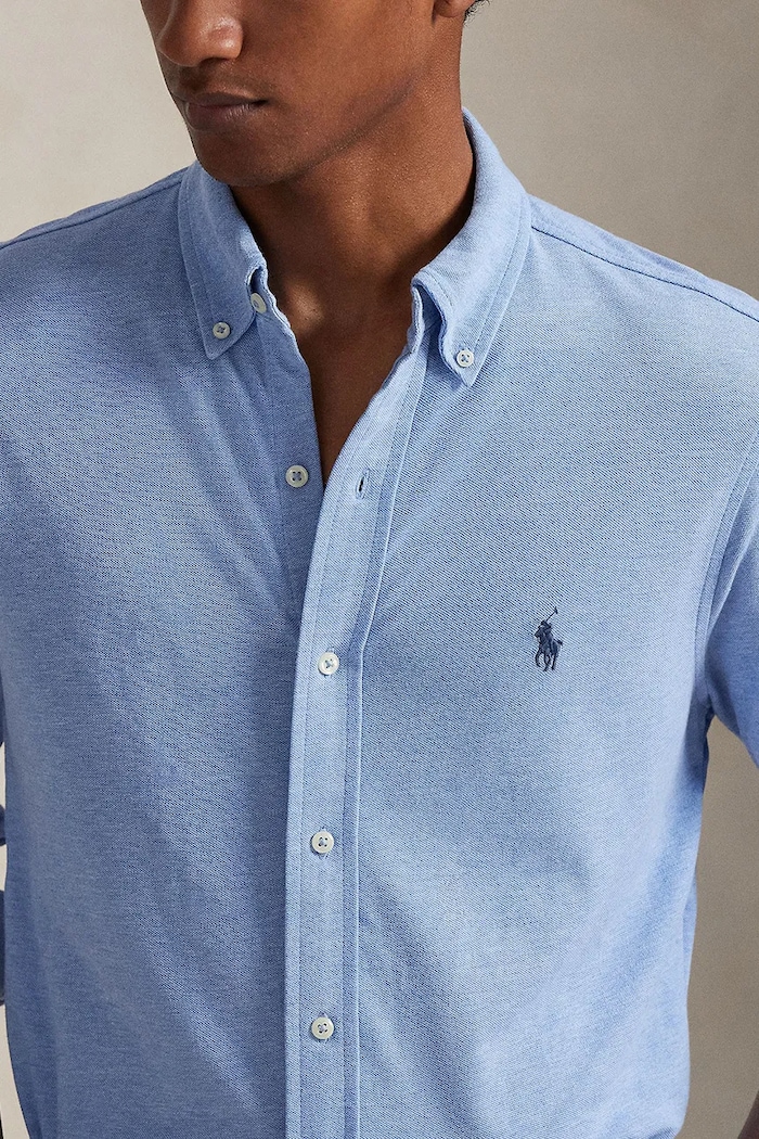 Polo Ralph Lauren koszula bawełniana męska niebieski 710654408