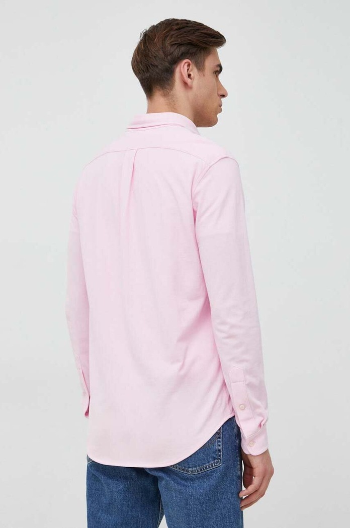 Polo Ralph Lauren koszula bawełniana męska różowy 710654408