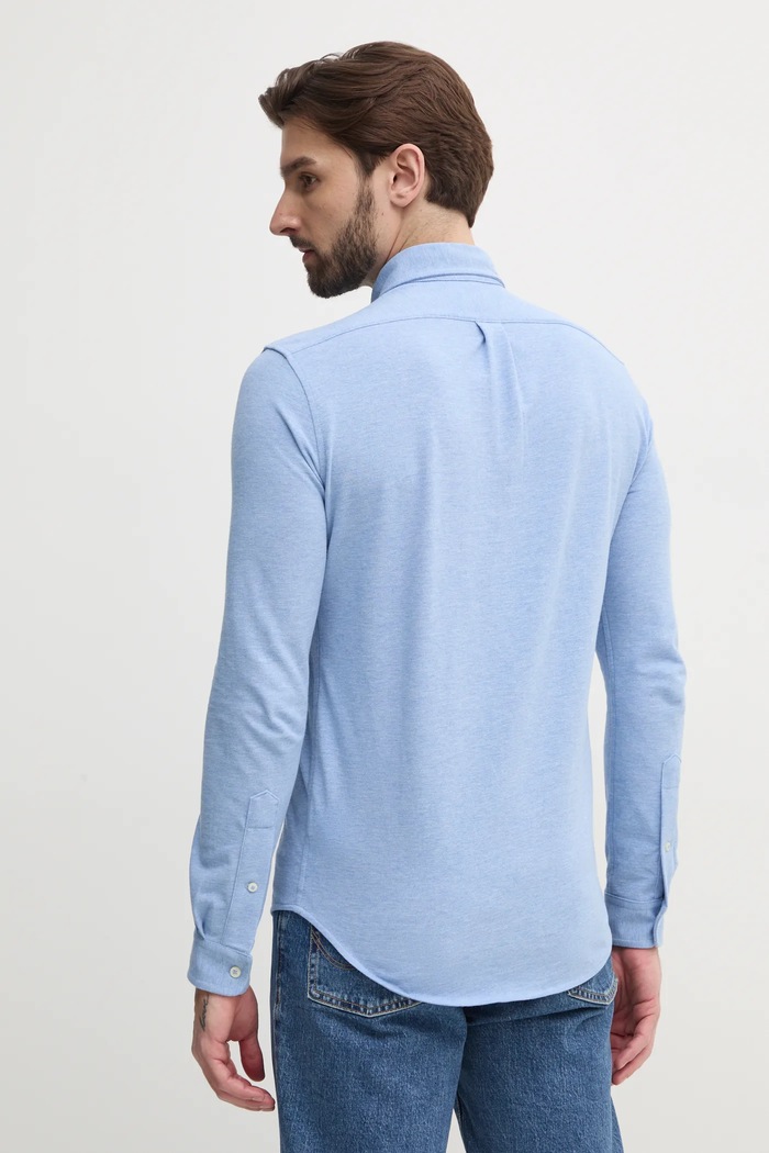 Polo Ralph Lauren koszula męska bawełniana niebieski 710654408