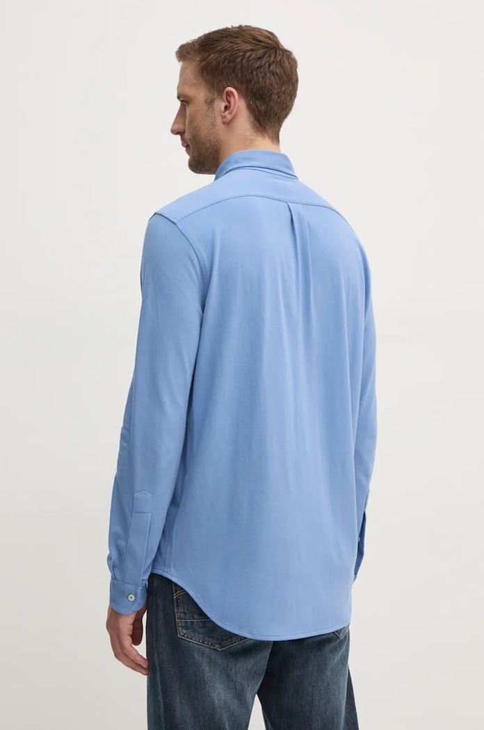 Polo Ralph Lauren srajca moška bombažna modra 710654408