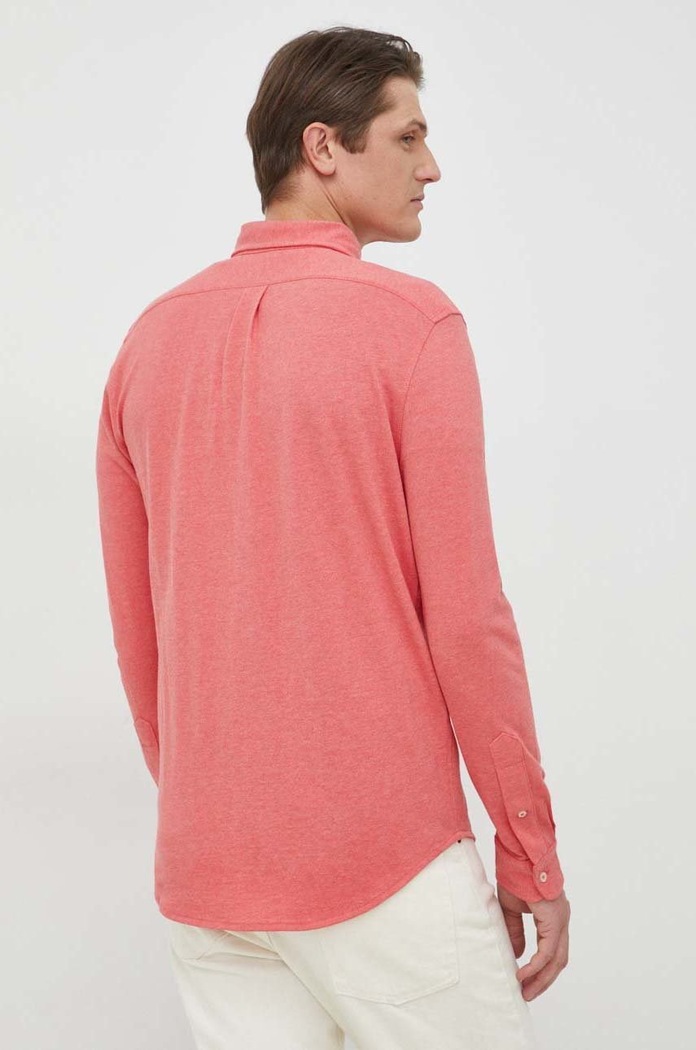 Polo Ralph Lauren Πουκάμισο ανδρικό βαμβακερό κόκκινο 710654408