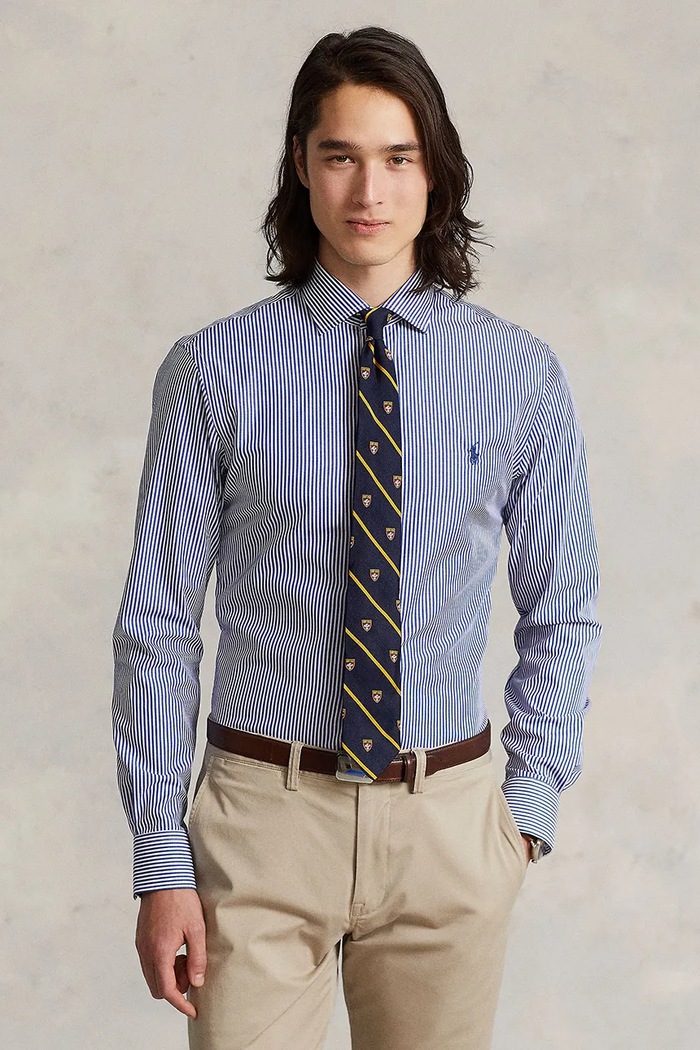 Bavlnená košeľa Polo Ralph Lauren slim biela 712827064
