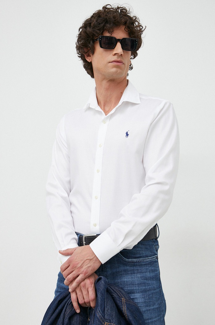 Polo Ralph Lauren koszula bawełniana biały 712886746
