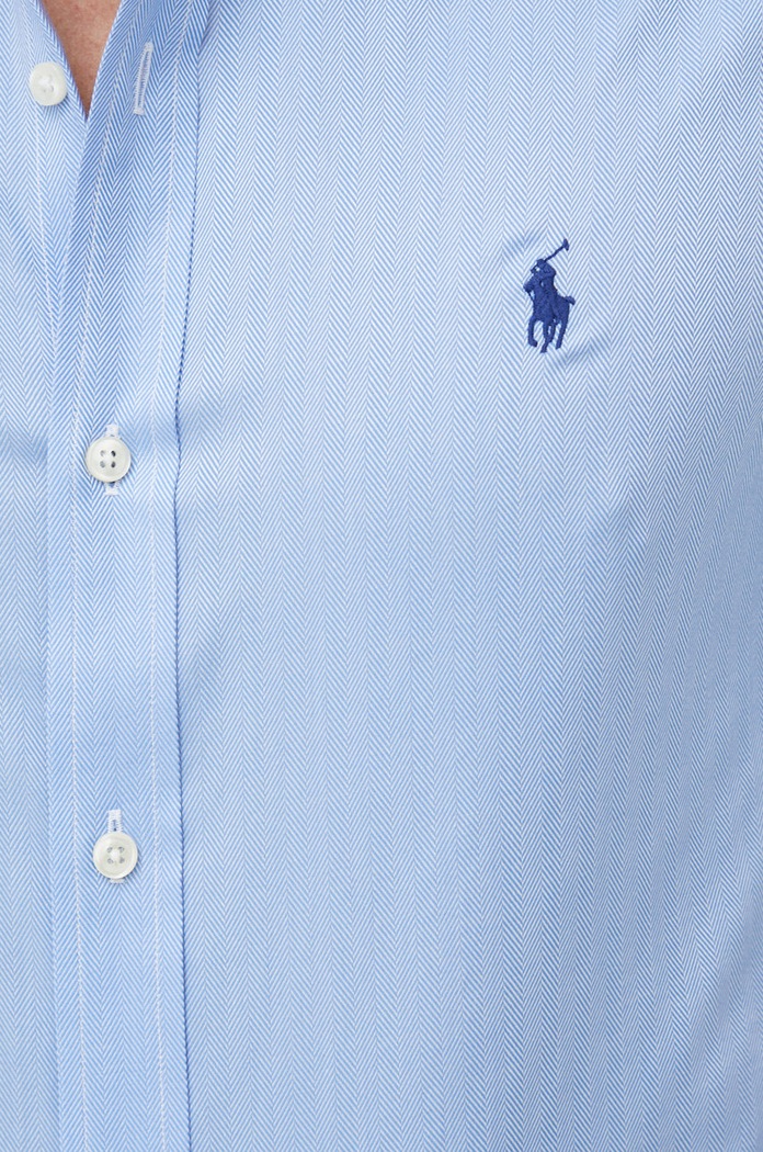 Koszula męska bawełniana Polo Ralph Lauren niebieski 712886746
