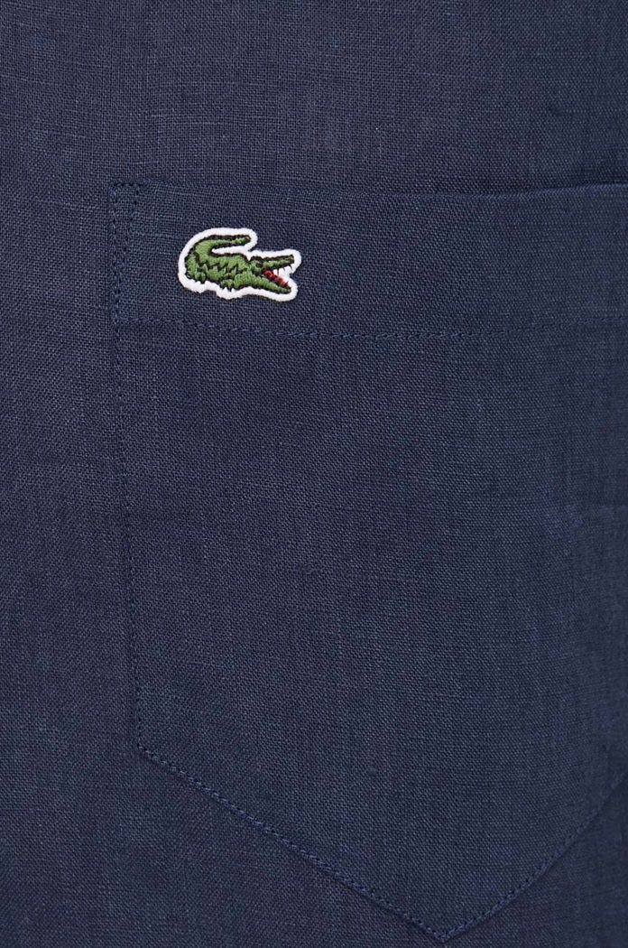 Lacoste koszula lniana CH5692 granatowy