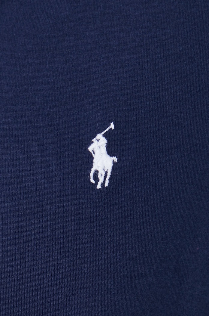 Bombažna srajca Polo Ralph Lauren 710899386 mornarsko modra AW24