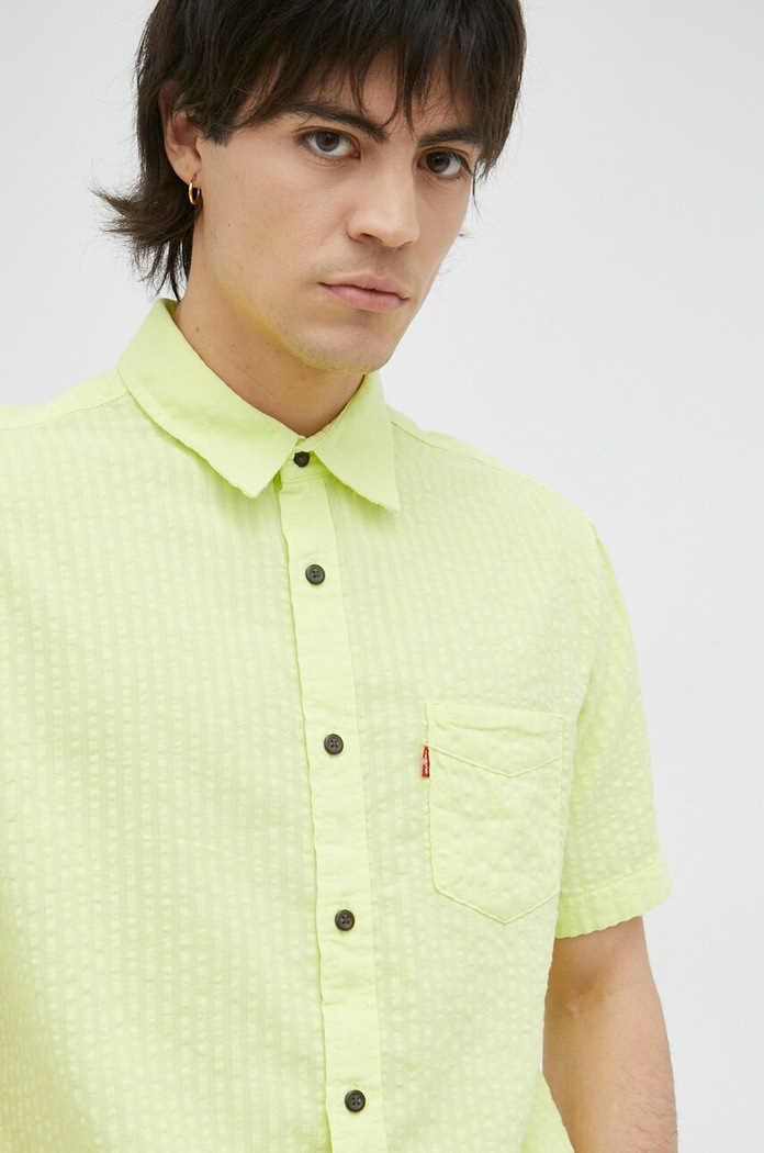 Košile Levi's hladký zelená 86624.0041