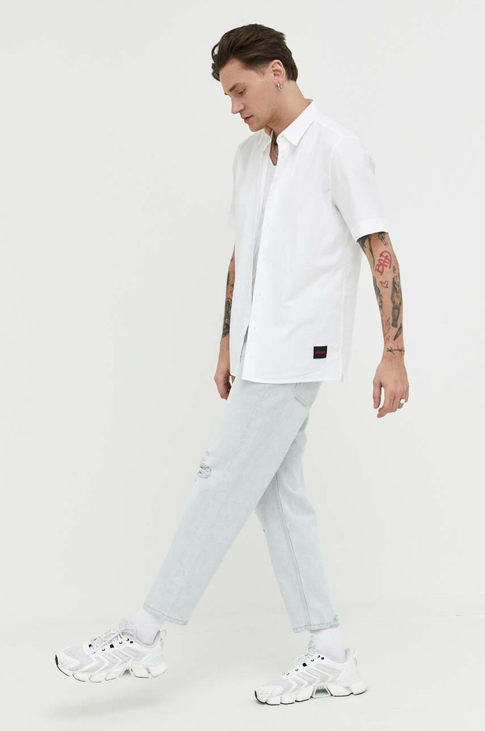Košile HUGO 50475668 bílá SS26