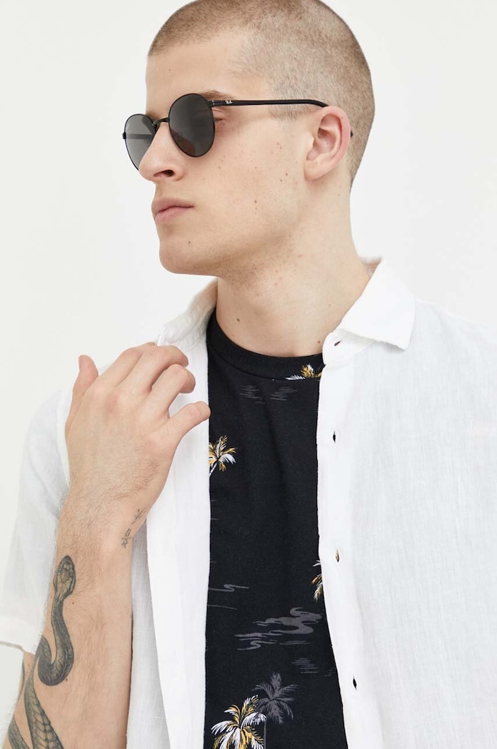 Plátěná košile Superdry bílá M4010608A.01C