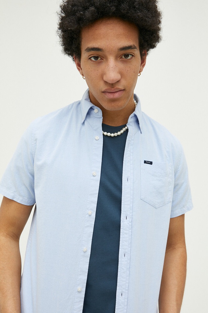 Superdry camasa din bumbac albastru M4010623A.BYE