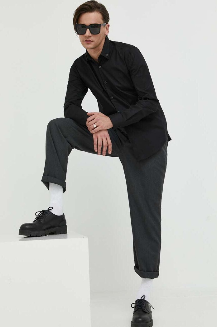 HUGO koszula 50490712 czarny AW24