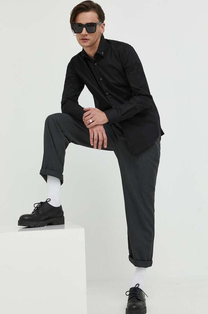 HUGO koszula 50490712 czarny AW24