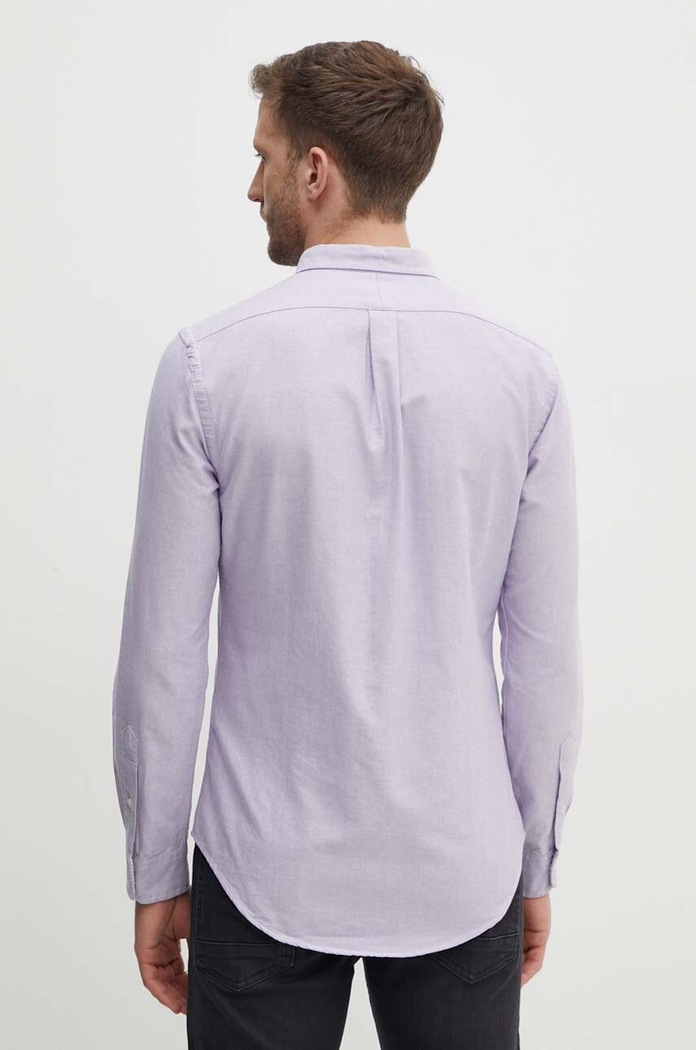 Odzież Polo Ralph Lauren Koszula bawełniana 710792161 fioletowy