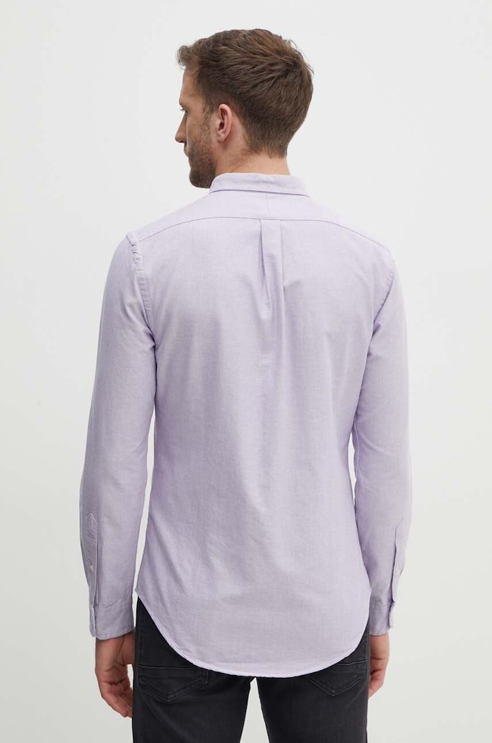 Odzież Polo Ralph Lauren Koszula bawełniana 710792161 fioletowy