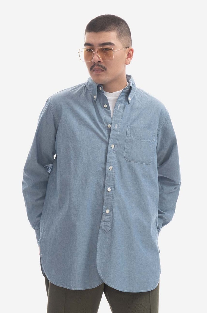 Engineered Garments cotton shirt Engineered Garments 19 Century BD classic blue 23S1A001.CV001