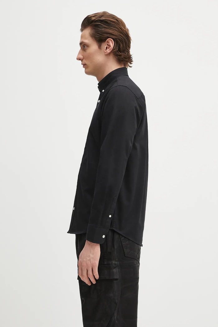 Памучна риза Carhartt WIP L/S Madison Shirt I023339.0D2XX черен SS25