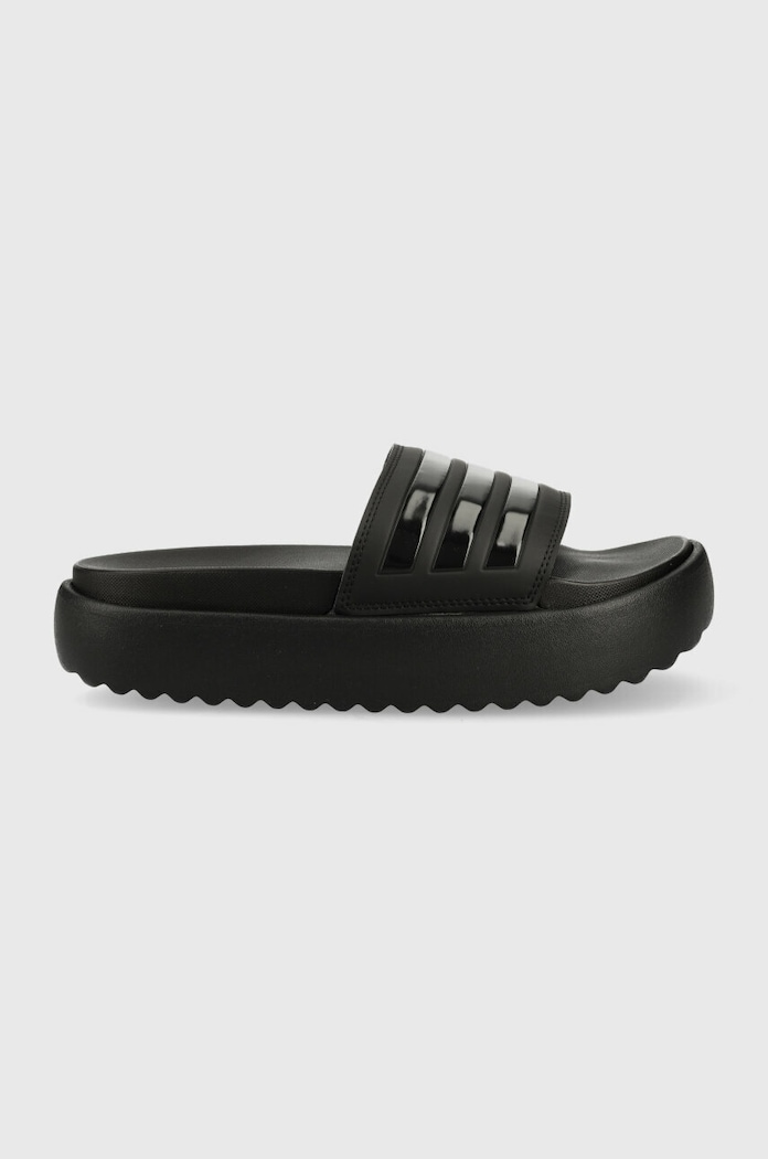 Šľapky adidas Adilette Platform platforma čierna HQ6179
