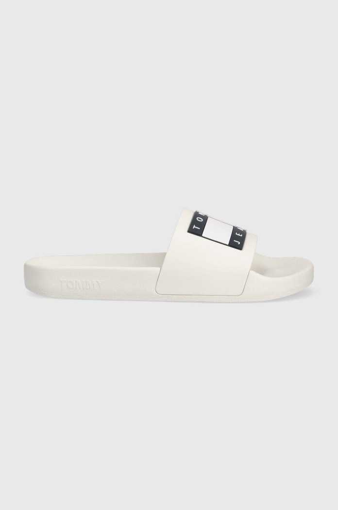 Чехли Tommy Jeans FLAG POOL SLD ESS равен бял EN0EN02115