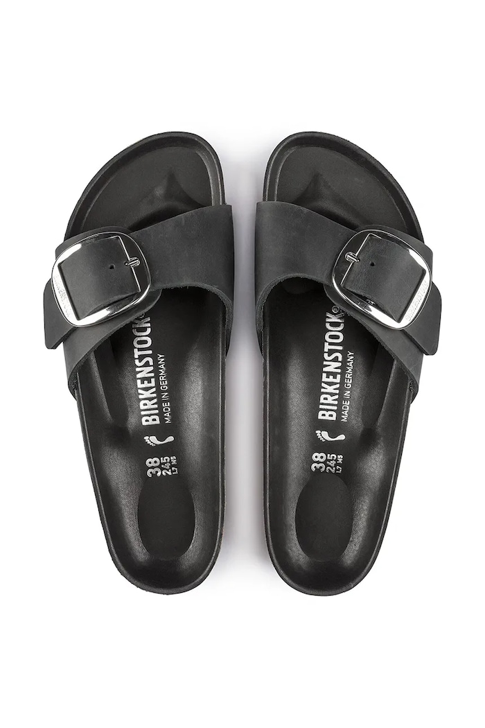 Kožené pantofle Birkenstock Madrid 1006522 černá