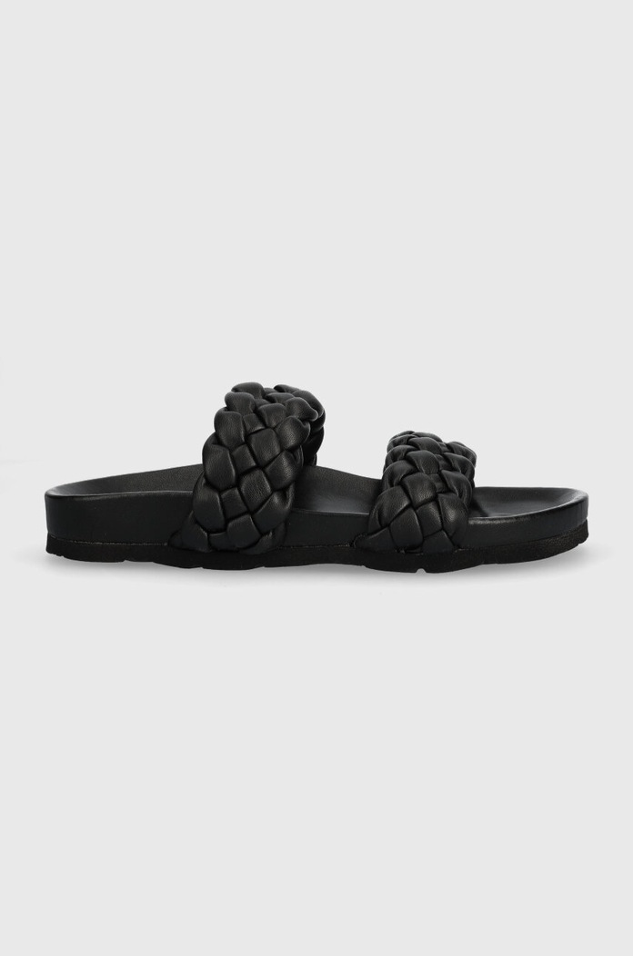Pepe Jeans klapki OBAN imitacja skóry licowej czarny PLS90609