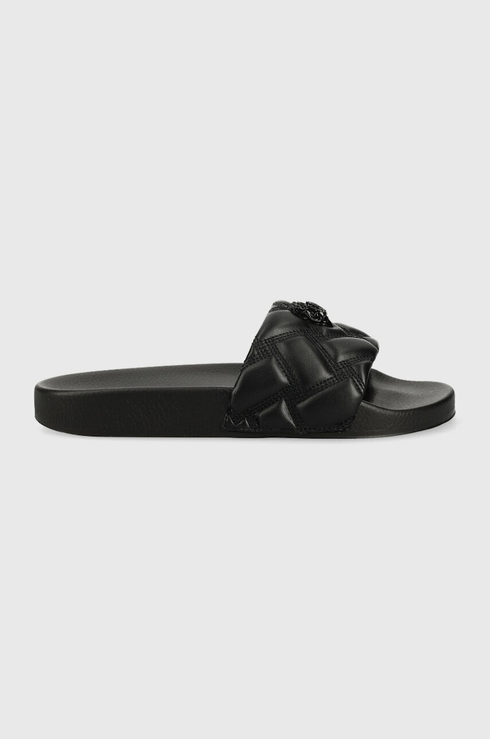 Kurt Geiger London papuci Meena Eagle Drench imitatie de piele negru 8650300979.BLACK