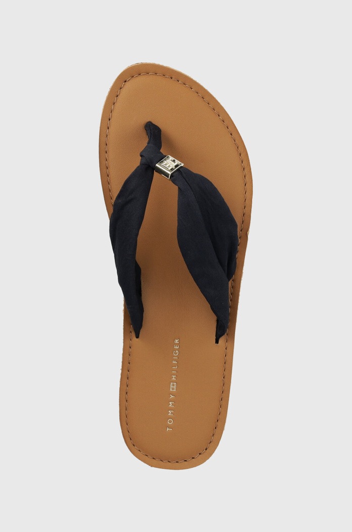 Japanke Tommy Hilfiger TH ELEVATED BEACH SANDAL mornarsko plava FW0FW06985