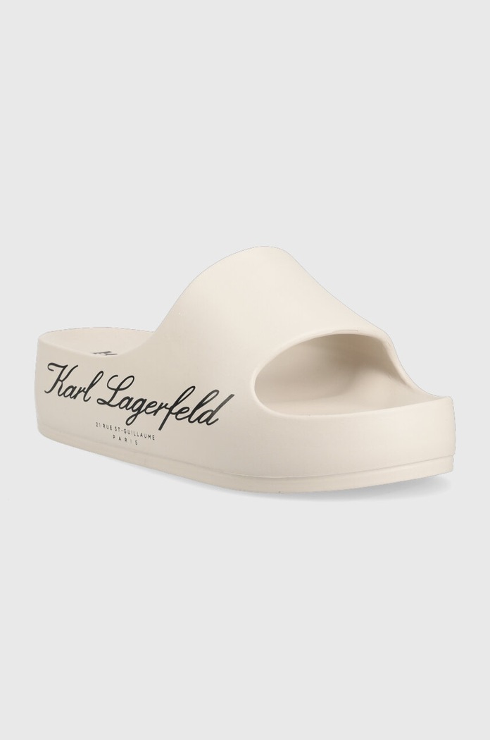 Pantofle Karl Lagerfeld KOBO II KL86000.VGT béžová SS26