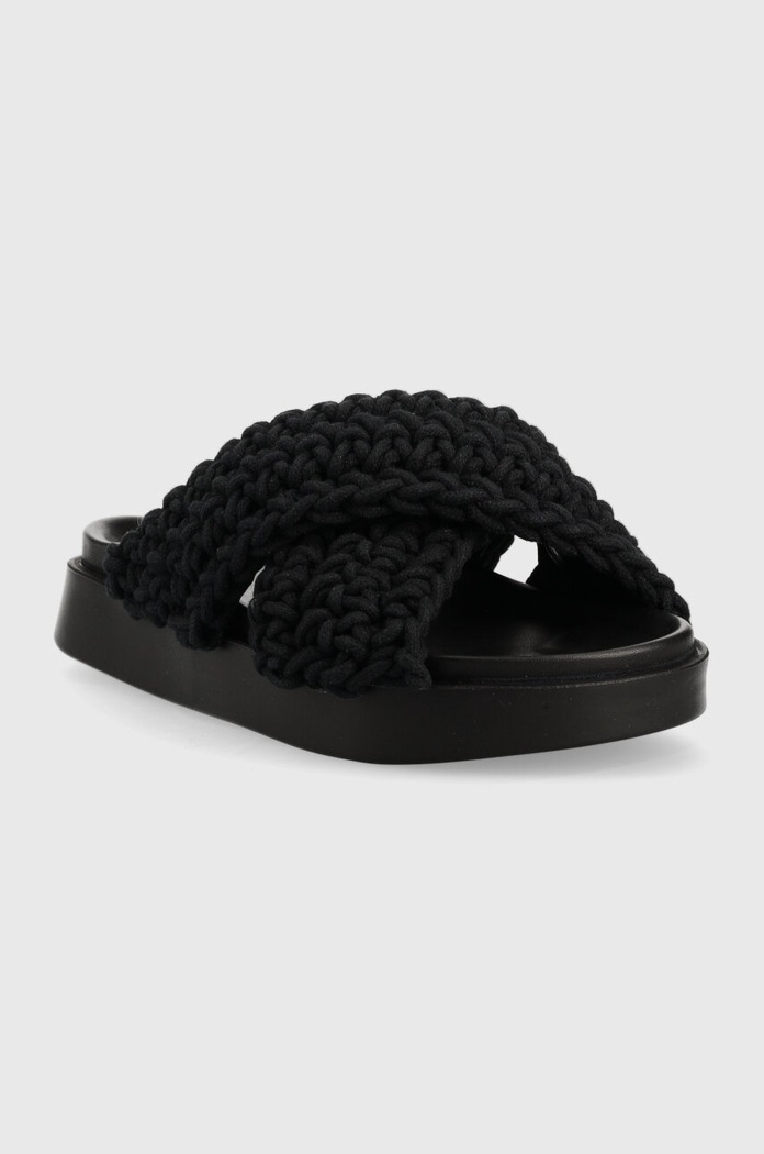 Inuikii Klapki Woven 70104.105.Black czarny SS23