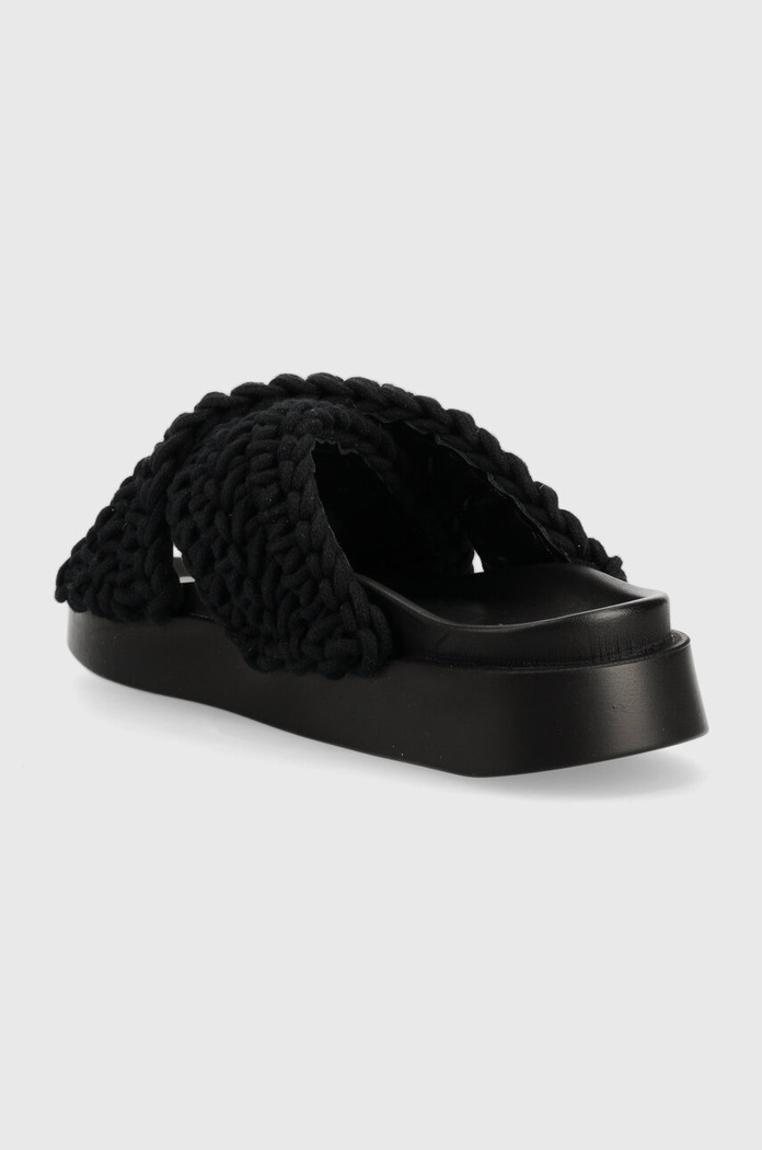 Obuwie Inuikii Klapki Woven 70104.105.Black czarny