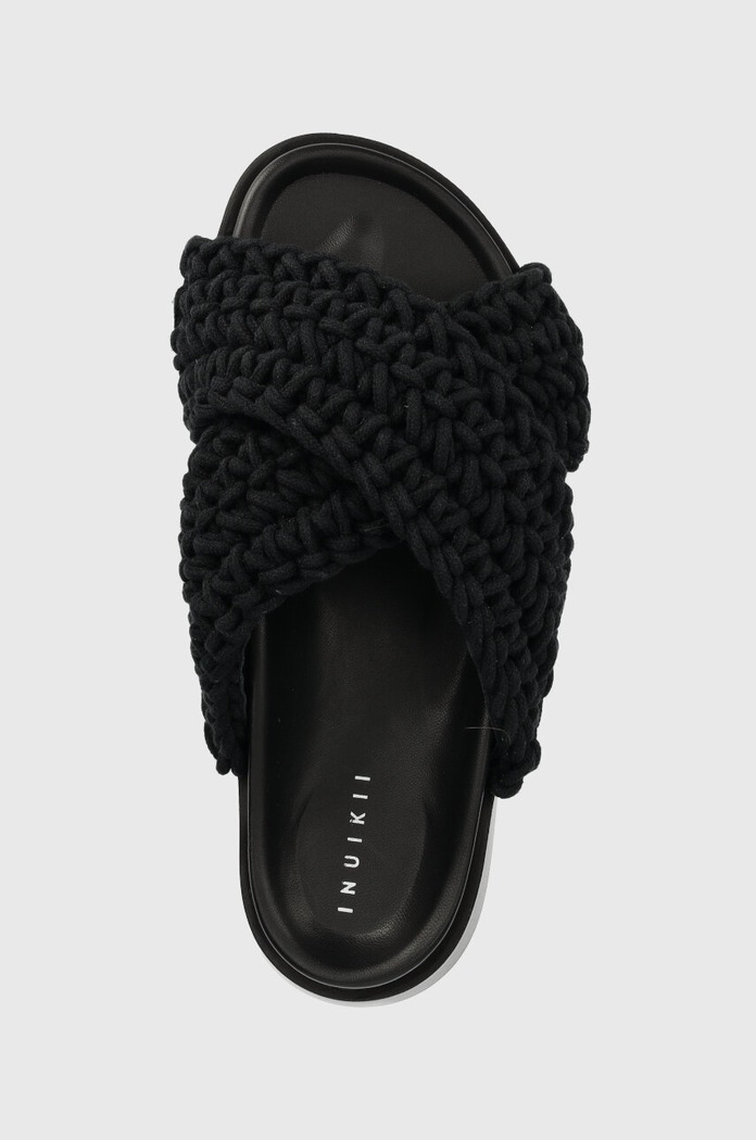 Klapki Woven Inuikii 70104.105.Black czarny