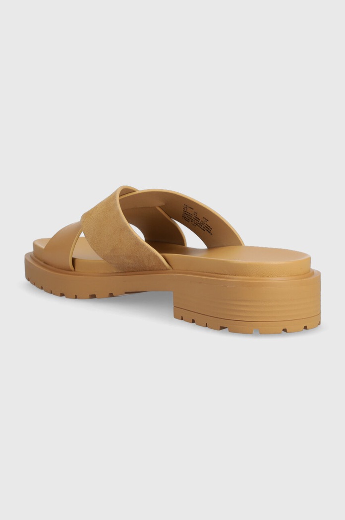 Boty Kožené pantofle Lauren Ralph Lauren Kelsie 802904251001.BUFF béžová