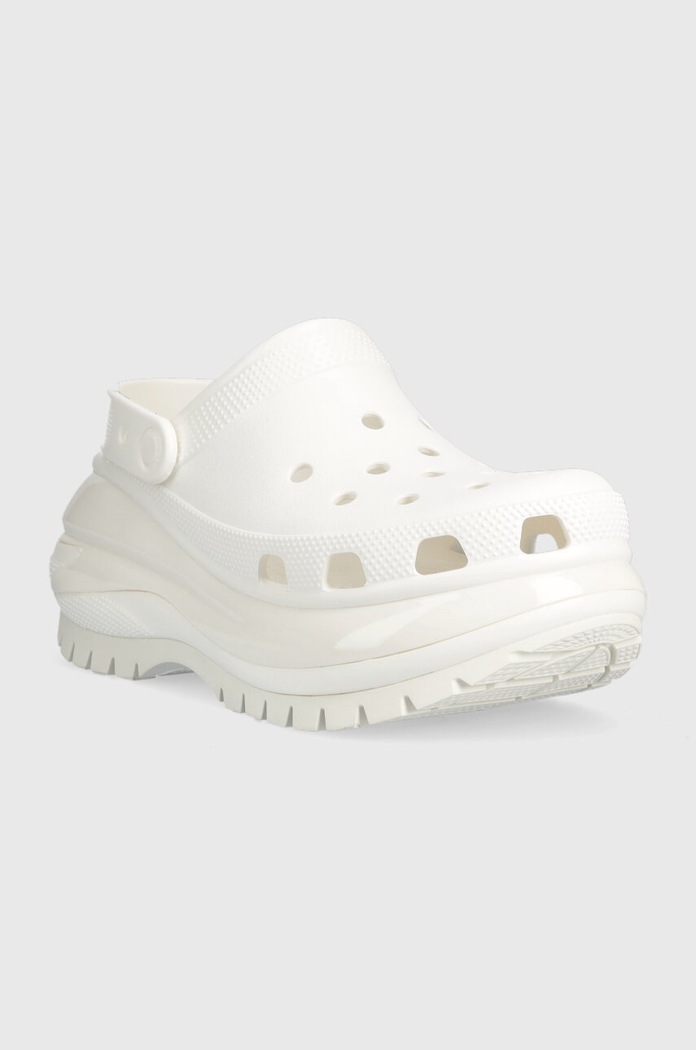 Crocs ciabatte slide Classic Mega Crush Clog 207988.100 bianco SS25