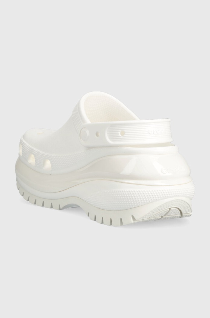 Scarpe Crocs ciabatte slide Classic Mega Crush Clog 207988.100 bianco