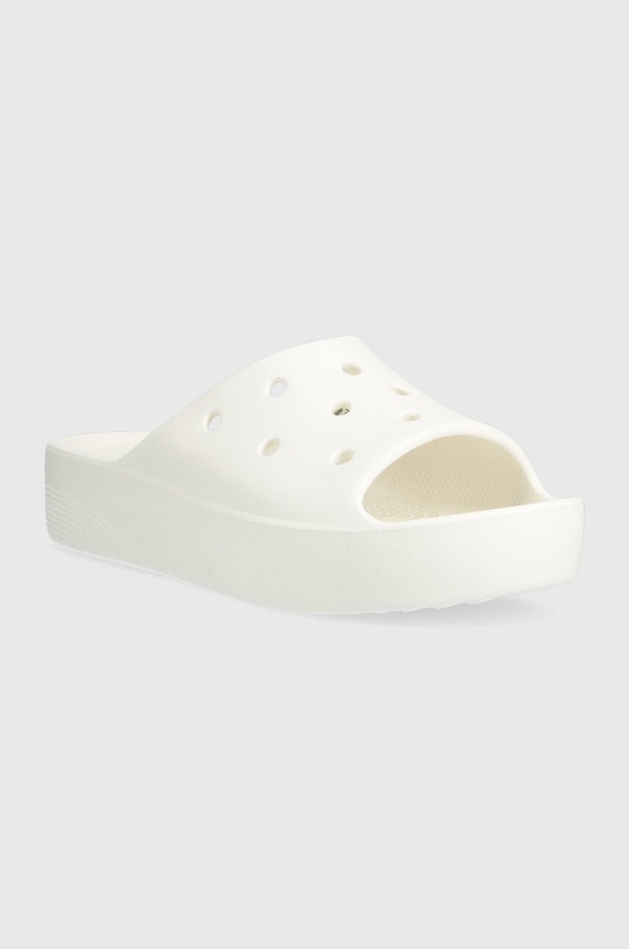 Crocs Klapki Classic Platform Slide 208180.100 biały SS24