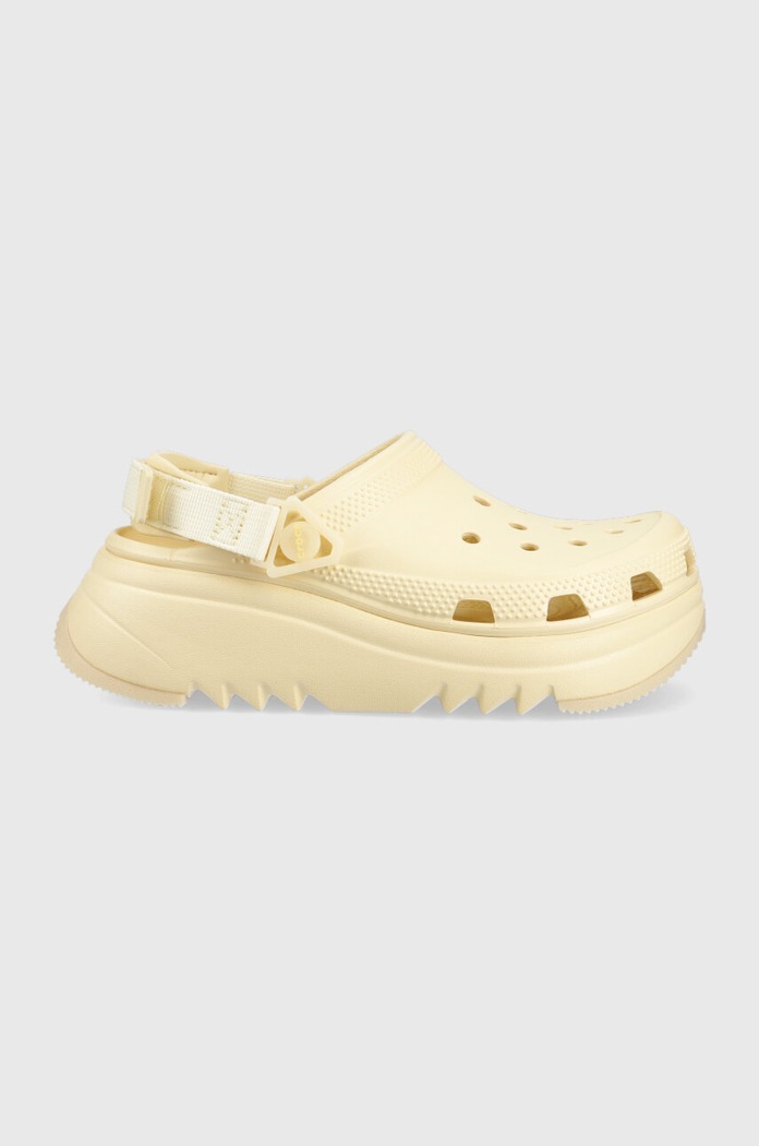Pantofle Crocs Classic Hiker Xscape Clog platforma béžová 208365.108