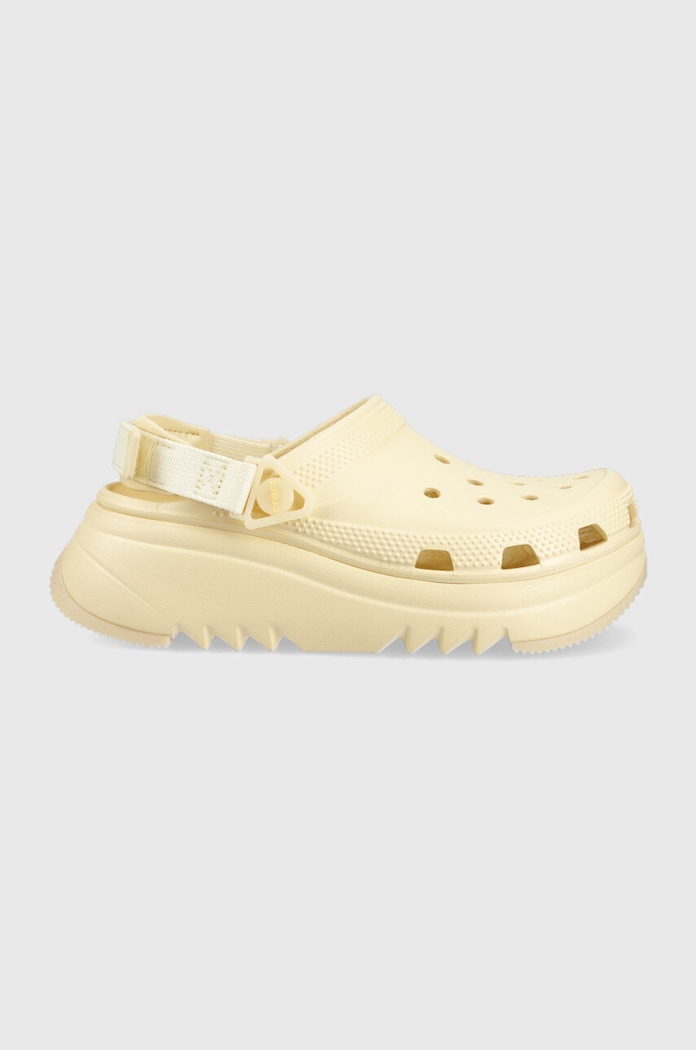 Pantofle Crocs Classic Hiker Xscape Clog platforma béžová 208365.108