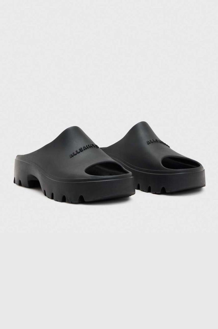 AllSaints klapki Eclipse Flatform WF560Y czarny SS24
